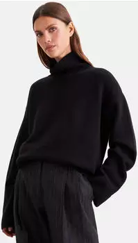 Seidensticker Oversize Rollkragenpullover mit Kaschmir (97228424) schwarz
