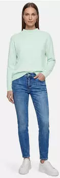 Betty Barclay Strickpullover mit Stehkragen grey green melange