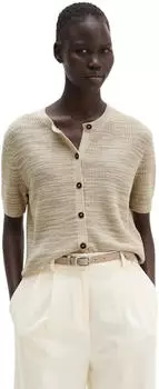 Marc O'Polo Cardigan Loose aus Leinen-Baumwolle-Mix (11990512) linen beige
