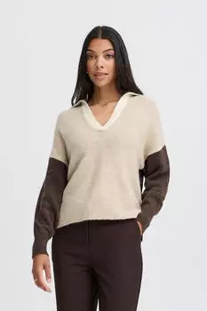 B.Young BYMILLERS Kurzarmpullover (BYO1959001) java meliert color block