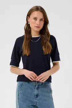 Saint Tropez MilaSZ Pullover Regular Fit (11748238) nightsky ice contrast
