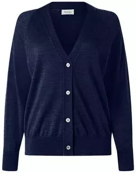Maerz Regular Fit Strickjacke mit aufgesetzter Brusttasche (25023942) blau