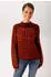 Aniston Strickpullover mit Blumendruck (49372155) bordeaux-rot-orange-gelb