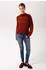 Aniston Strickpullover mit Blumendruck (49372155) bordeaux-rot-orange-gelb