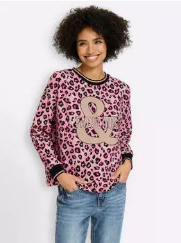 Heine Sweatshirt (47997533) hortensie/schwarz/bedruckt