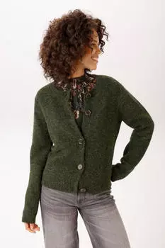 Aniston Feinstrick Pullover mit Jacquard-Muster (72855260) gr&uuml;n-meliert