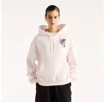 New Balance Pressed Flowers Hoodie Kapuzensweatshirt (37109431) pink salt
