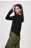 Monari Pullover mit Schmucksteinen schwarz