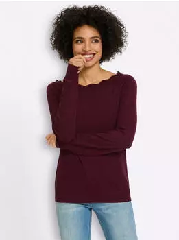 Heine Pullover Strickpullover (88686745) burgund
