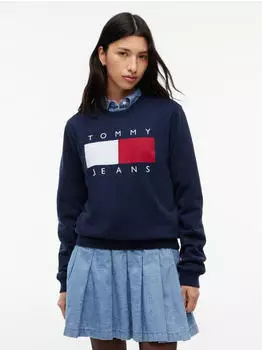 Tommy Hilfiger TJW Reg Flag Crew Sweatshirt (DW0DW23906) dark blue