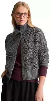 Marc O'Polo Bubble-Boucl&eacute;-Cardigan Oversize (5000015599) grau