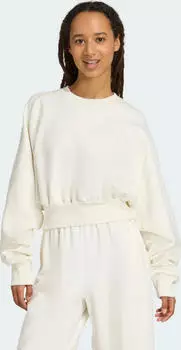 adidas Weiches Lux Loose Sweatshirt off white (Damen) (JV9893)