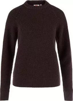 Fjällräven Övik Waffle Knit Strickpullover black oak (Damen) (F14600259-294)