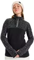 Roxy ERJFT04831, ROXY Damen Sweatshirt SAYNA HALF ZIP Schwarz female