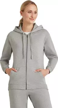 Falke Basic Apparel Cardigan Hoodie grey-heather (Damen) (66215-3757)