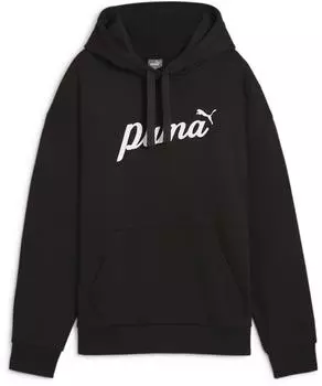 Puma ESS+ Script Hoodie puma black/white rubber (Damen) (681534-01)