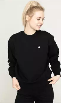 Carhartt Casey Sweatshirt schwarz/silber (Damen) (I032643-0M4-XX)