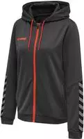 Hummel 204939-1525, hummel Authentic Polyester Kapuzenjacke Damen asphalt XS
