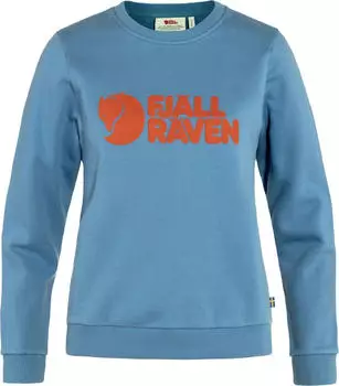 Fj&auml;llr&auml;ven Logo Sweatshirt dawn blue/terracotta brown (Damen) (F84143-543-243)