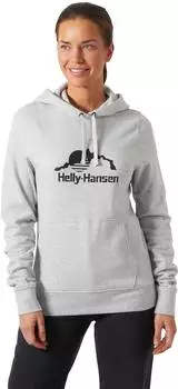 Helly Hansen Nord Graphic Hoodie grey melange (Damen) (62981-952)