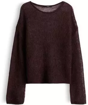 someday Statement Stricker aus Mohair Woll Mix Loose Fit Strickpullover mahogany (Damen) (10591114301)