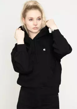Carhartt Hooded Casey Sweatshirt Hoodie schwarz/silber (Damen) (I032644-0M4-XX)