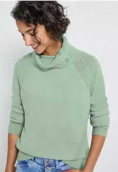 Street One Stehkragen Pullover serene green mel. (Damen) (A30330416867)
