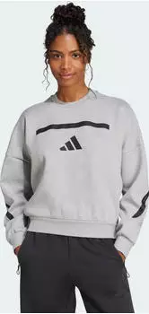 adidas Z.N.E. Sweatshirt medium grey heather (Damen) (JC5403)
