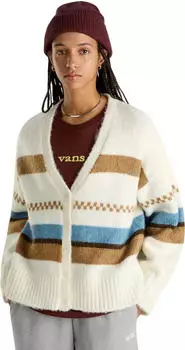 Vans Valerie Stripe Cardigan Strickjacke wei&szlig; (Damen) (VN000HJBFS8)