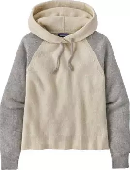 Patagonia Recycled Wool Blend Hooded Strickpullover dyno white (Damen) (51095-DYWH)