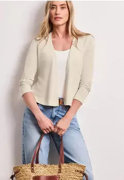 Street One Langarm Strickjacke smoke beige (Damen) (A32478817499)