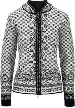 Dale of Norway Solfrid Strickjacke off white/black/grey (Damen) (83341-J)