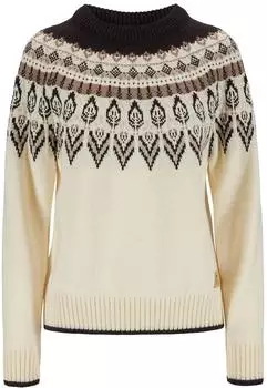 Dale of Norway Sula Strickpullover off white/coffee/sandstone (Damen) (95941-A00)