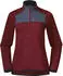 Bergans Kamphaug Knitted W Half Zip chianti red/dark olive green