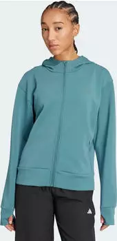 adidas Designed 4 Training Hoodie preloved teal (Damen) (JX7317)