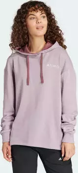 adidas Terrex Logo Hoodie preloved fig (Damen) (IN4712)