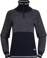 Bergans 232688-2505-14286-XS, Bergans Alvdal Wool W Half Zip navy blue/vanilla...