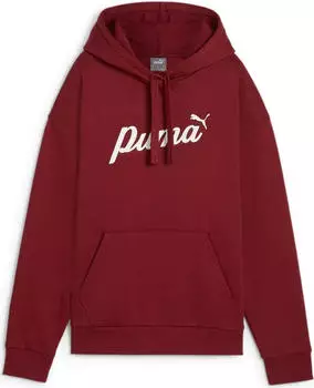 Puma ESS+ Script Hoodie intense red/white rubber (Damen) (681534-13)