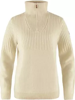 Fj&auml;llr&auml;ven &Ouml;vik Half Zip Strickpullover chalk white (Damen) (F86993-113)