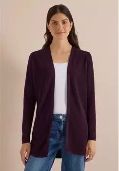 Cecil Cardigan im soften Baumwoll-Mix Comfort Fit (B254149) eggplant red