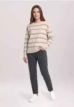 Betty Barclay Strickpullover mit Pailletten (24263050) patch taupe/grey