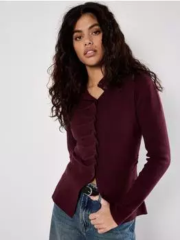 Apricot Strickoberteil Strickpullover (XAG44) burgund