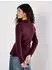 Apricot Strickoberteil Strickpullover (XAG44) burgund
