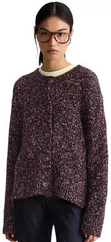 Marc O'Polo Cardigan Relaxed Tweed-Mix (10865834) braun