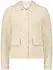 Cartoon Strickjacke mit Kragen beige