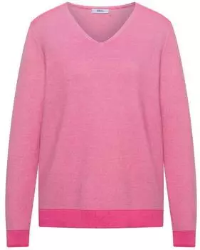Cecil Kuscheliger Pullover mit gerundetem V-Ausschnitt (B303979) mellow rose