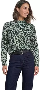 Street One Pullover mit Turtle Neck und Leo-Muster (A30415638101)