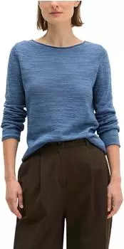 Marc O'Polo Slub-Pullover slim blau (5000014412_4740)