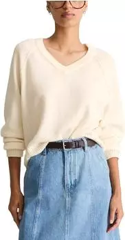Marc O'Polo Merino-V-Neck-Pullover regular weiss (5000013447_1171)