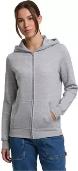 Urban Classics Ladies Basic Essential Zip Hoody Sweatjacke (TB8005) heathergrey